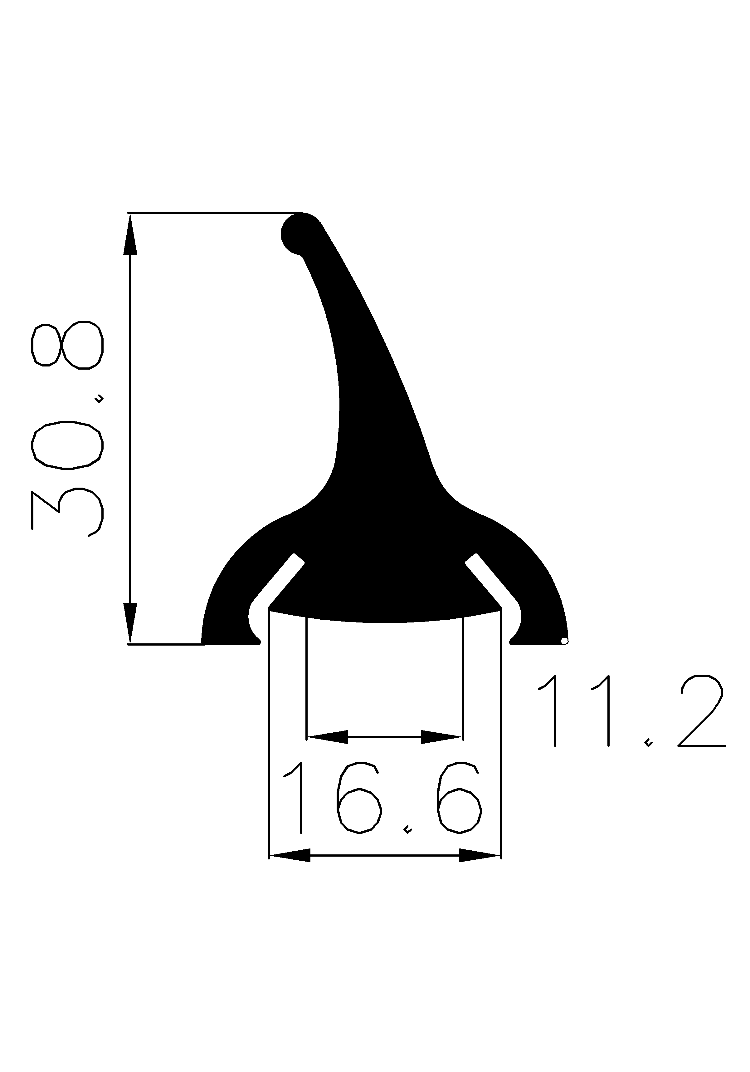 7790365KG - Egyéb szigetelő, tömítő profilok