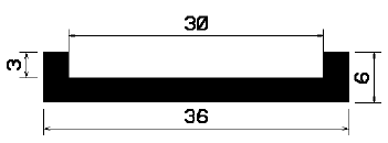 TU1- 2235 - EPDM-Gummi -Profile - U-Profile