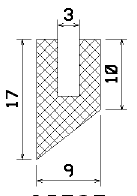 MZS 25787 - szivacs gumiprofilok - U alakú profilok