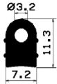 HR 2286 - EPDM gumiprofilok - Félkör alakú, D-profilok HR 2286 - EPDM gumiprofilok - Félkör alakú, D-profilok