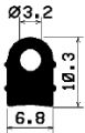 HR 2284 - EPDM gumiprofilok - Félkör alakú, D-profilok HR 2284 - EPDM gumiprofilok - Félkör alakú, D-profilok