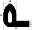 FN 2321 - EPDM-Gummi-Profile - Fahnenprofile bzw. P-Profile