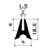 TU1- 2335 - rubber profiles - U shape profiles