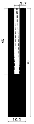 TU1- 2350 - gumiprofilok - U alakú profilok