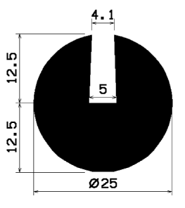 TU1- 2415 - EPDM-Gummi -Profile - U-Profile