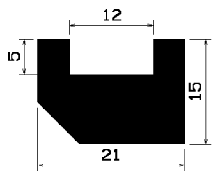 TU1- 2441 - EPDM-Gummi -Profile - U-Profile