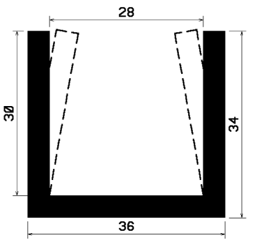 TU1- 2448 - gumiprofilok - U alakú profilok