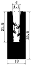 TU1- 2505 - EPDM-Gummi -Profile - U-Profile