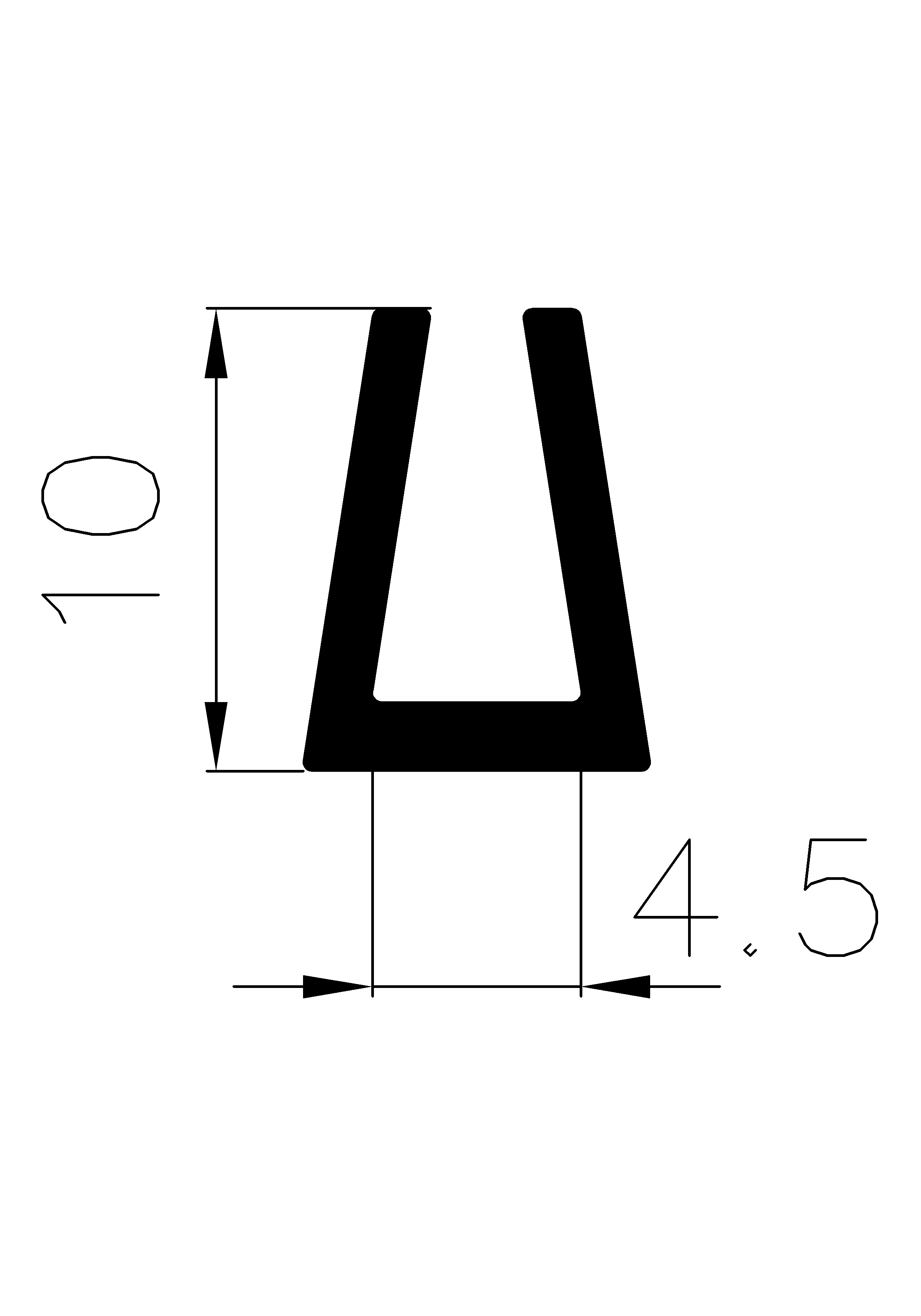 8910160KG - Silikon Profile - U-Profile