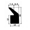 Z1 -2522 - gumi profilok 100 métertől - Ajtókeret- ablak tömítő profilok