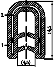 SD_B_COEX012 - coextrudált fémbetéttel - Élvédő profilok