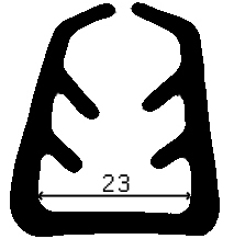 TU1 - G046 32×36 mm - gumiprofilok - U alakú profilok TU1 - G046 32×36 mm - gumiprofilok - U alakú profilok