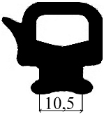 RT - G081 24×22,5 mm - EPDM gumiprofilok - Gördülő ajtó - ujjvédő profilok RT - G081 24×22,5 mm - EPDM gumiprofilok - Gördülő ajtó - ujjvédő profilok