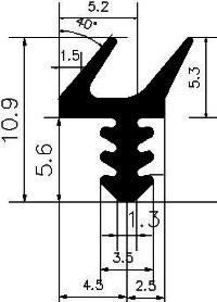 FA - G147 - rubber profiles - Cover and T-profiles