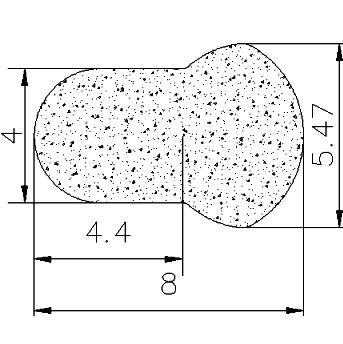 MZS - G261 - Schaumgummiprofile bzw. Moosgummiprofile - Fahnenprofile bzw. P-Profile