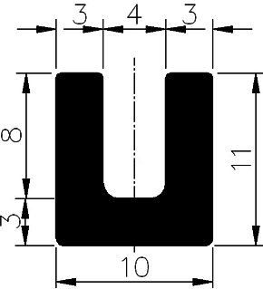 TU1 - G263 - szilikon gumiprofilok - U alakú profilok TU1 - G263 - szilikon gumiprofilok - U alakú profilok