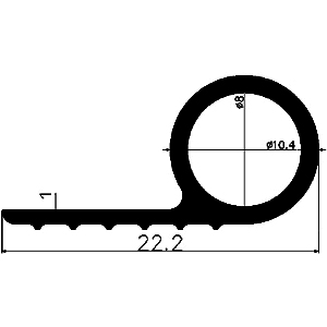 FN - G357 - EPDM-Gummi-Profile - Fahnenprofile bzw. P-Profile