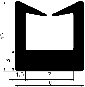 TU1 - G408 - Silikon Profile - U-Profile