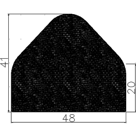 - MZS - G539 - EPDM gumiprofilok - Félkör alakú, D-profilok - MZS - G539 - EPDM gumiprofilok - Félkör alakú, D-profilok