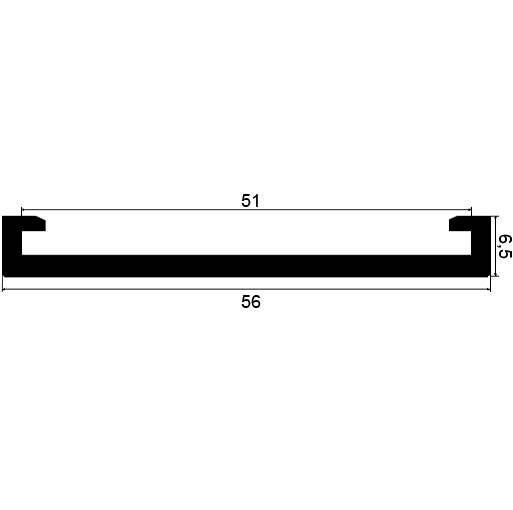 SE - G569 56×6,5 mm - Szorítóbilincs profilok