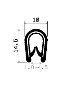 SD-0023 - with coextruded metal insert - Edge protection profiles