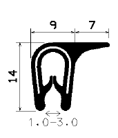 SD-0030 - coextrudált fémbetéttel - Élvédő profilok