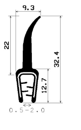 SD-0053 - Co-Ex-Profile mit Metalleinsätze - Kantenschutzprofile SD-0053 - Co-Ex-Profile mit Metalleinsätze - Kantenschutzprofile