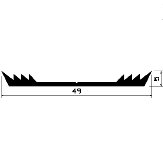 F - 0414 1B= 50 m - EPDM profiles - Layer and insulator profiles