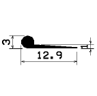 FN - 1255 - EPDM profiles - Flag or 'P' profiles