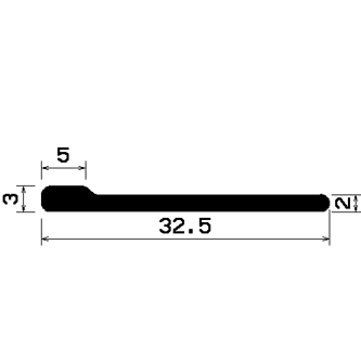 FN 1467 - EPDM gumiprofilok - Lobogó vagy 'P' alakú profilok