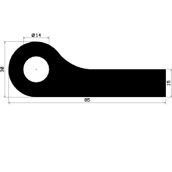 FN 1869 - EPDM-Gummi-Profile - Fahnenprofile bzw. P-Profile