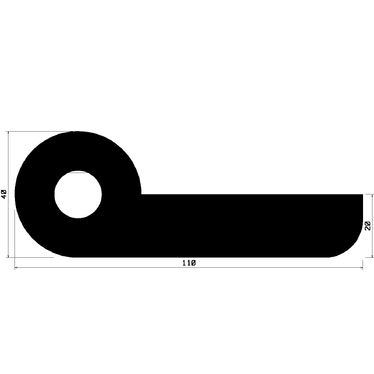 FN 1892 - EPDM-Gummi-Profile - Fahnenprofile bzw. P-Profile