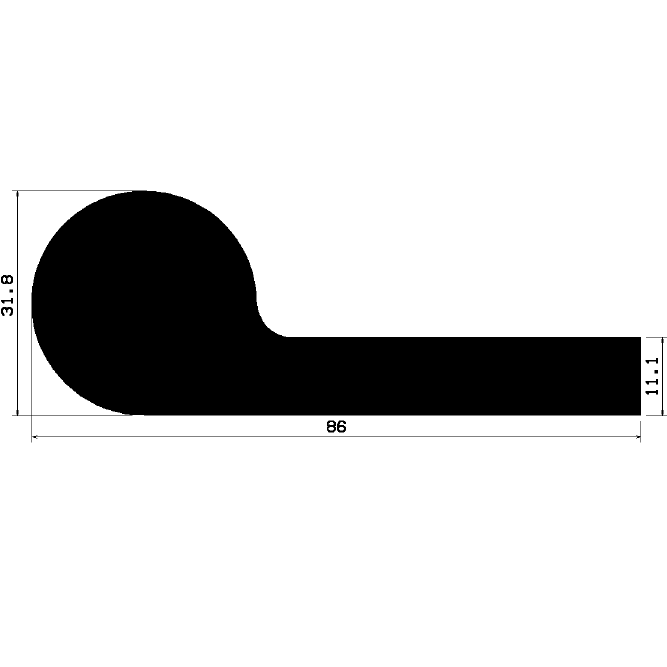 FN 2165 - EPDM-Gummi-Profile - Fahnenprofile bzw. P-Profile