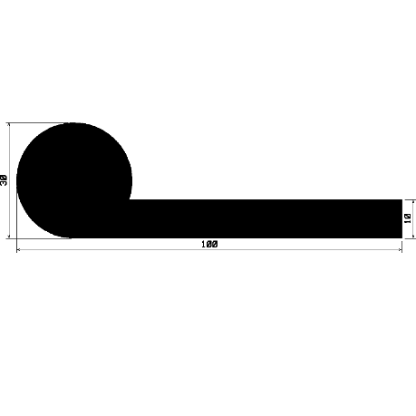 FN 2439 - EPDM profiles - Flag or 'P' profiles