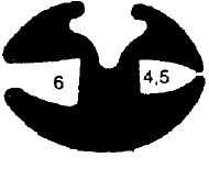 1B= 25 m KL 0264 - feszítő EPDM gumiprofilok - Rögzítő és feszítő profilok