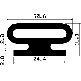 RT - 2153 - EPDM gumiprofilok - Gördülő ajtó - ujjvédő profilok RT - 2153 - EPDM gumiprofilok - Gördülő ajtó - ujjvédő profilok
