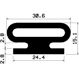 RT - 2153 - EPDM-Kautschukprofile - Rolltor- und Fingerschutzprofile