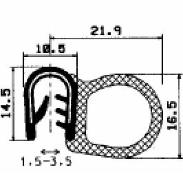 SD-1010 - Co-Ex-Profile mit Metalleinsätze - Kantenschutzprofile