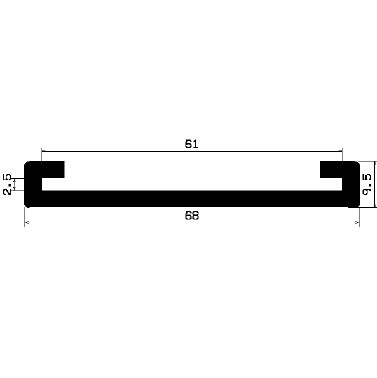 1B= 50 m SE 2330 - Szorítóbilincs profilok