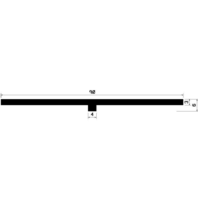 T 1216 - gumiprofilok - Takaró és 'T' alakú profilok