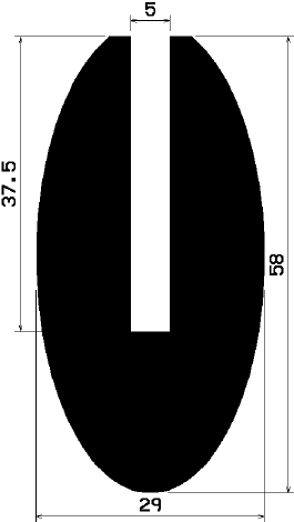 TU1- 0694 - gumiprofilok - U alakú profilok