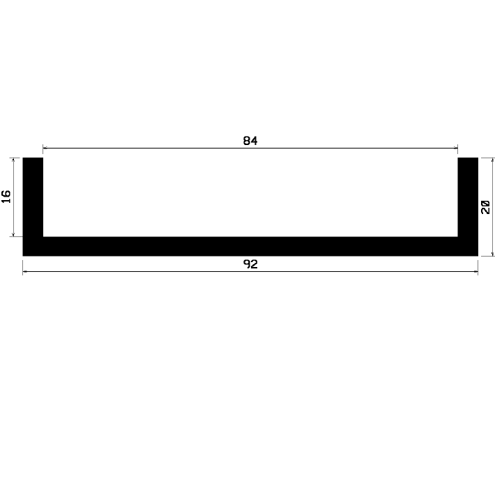 TU1- 1148 - EPDM-Gummi -Profile - U-Profile