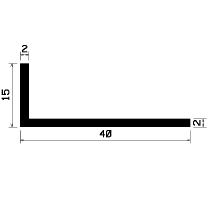 Wi 0249 - gumi profilok - Szögalakú profil / L-profil