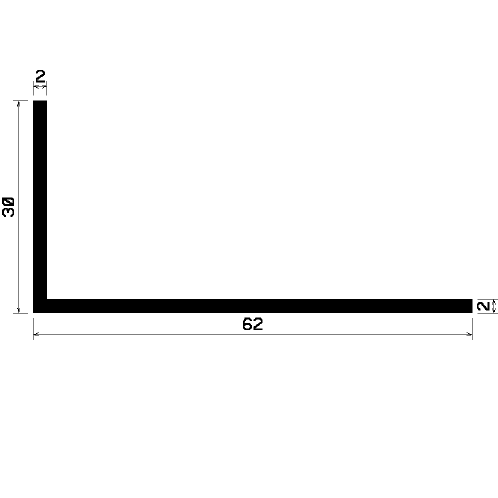 Wi 1691 - gumi profilok - Szögalakú profil / L-profil