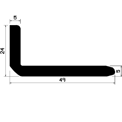 Wi 1791 - Gummi-„L”-Profil - Winkelprofile / L-Profile