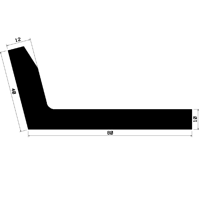 Wi 1798 - rubber profiles - Angle shape profiles