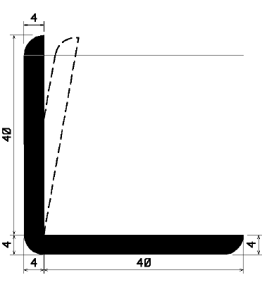 Wi 1996 - gumi profilok - Szögalakú profil / L-profil Wi 1996 - gumi profilok - Szögalakú profil / L-profil
