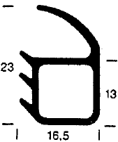 Z1 -1015 - gumi profilok 100 métertől - Ajtókeret- ablak tömítő profilok